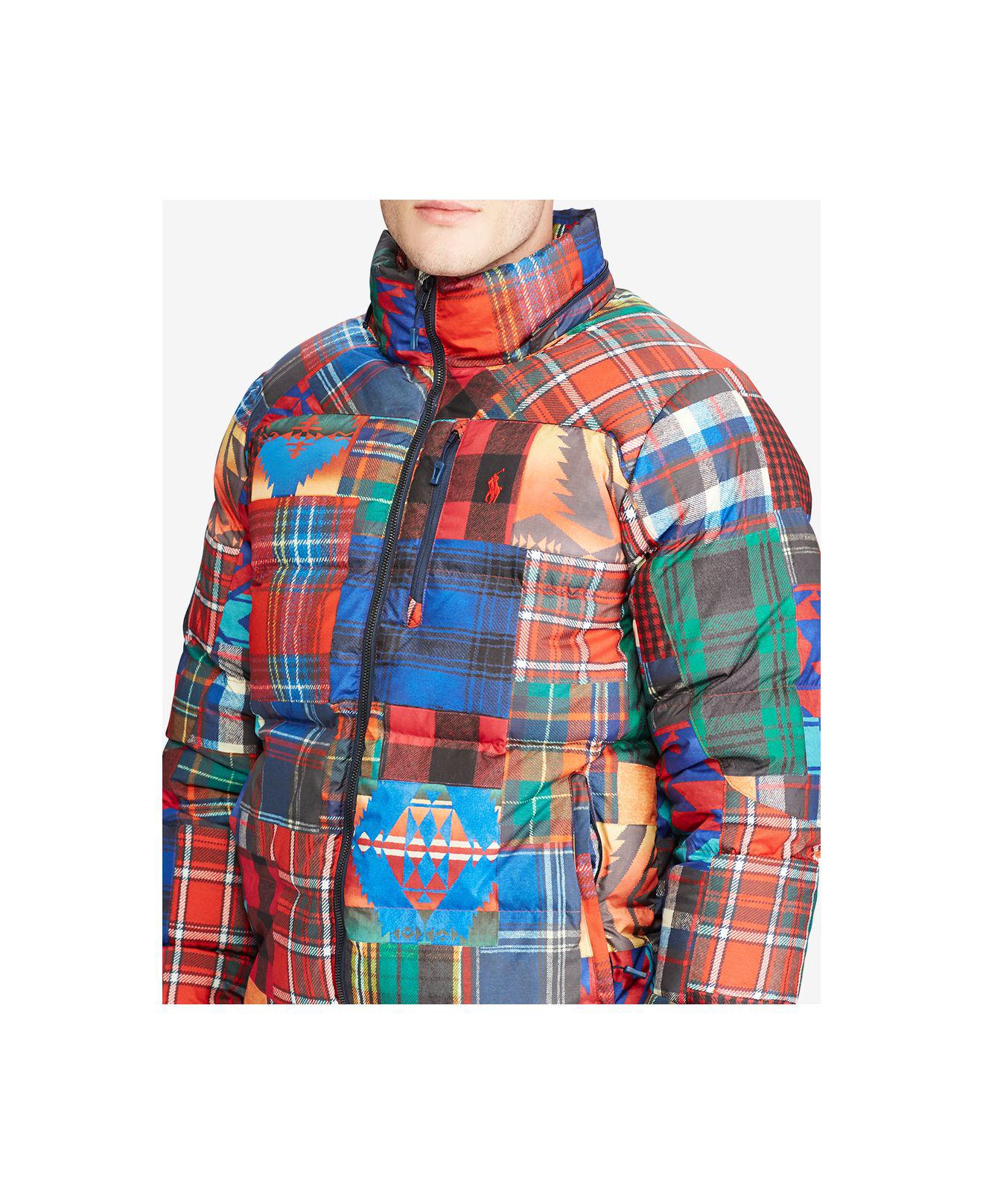 polo patchwork down jacket