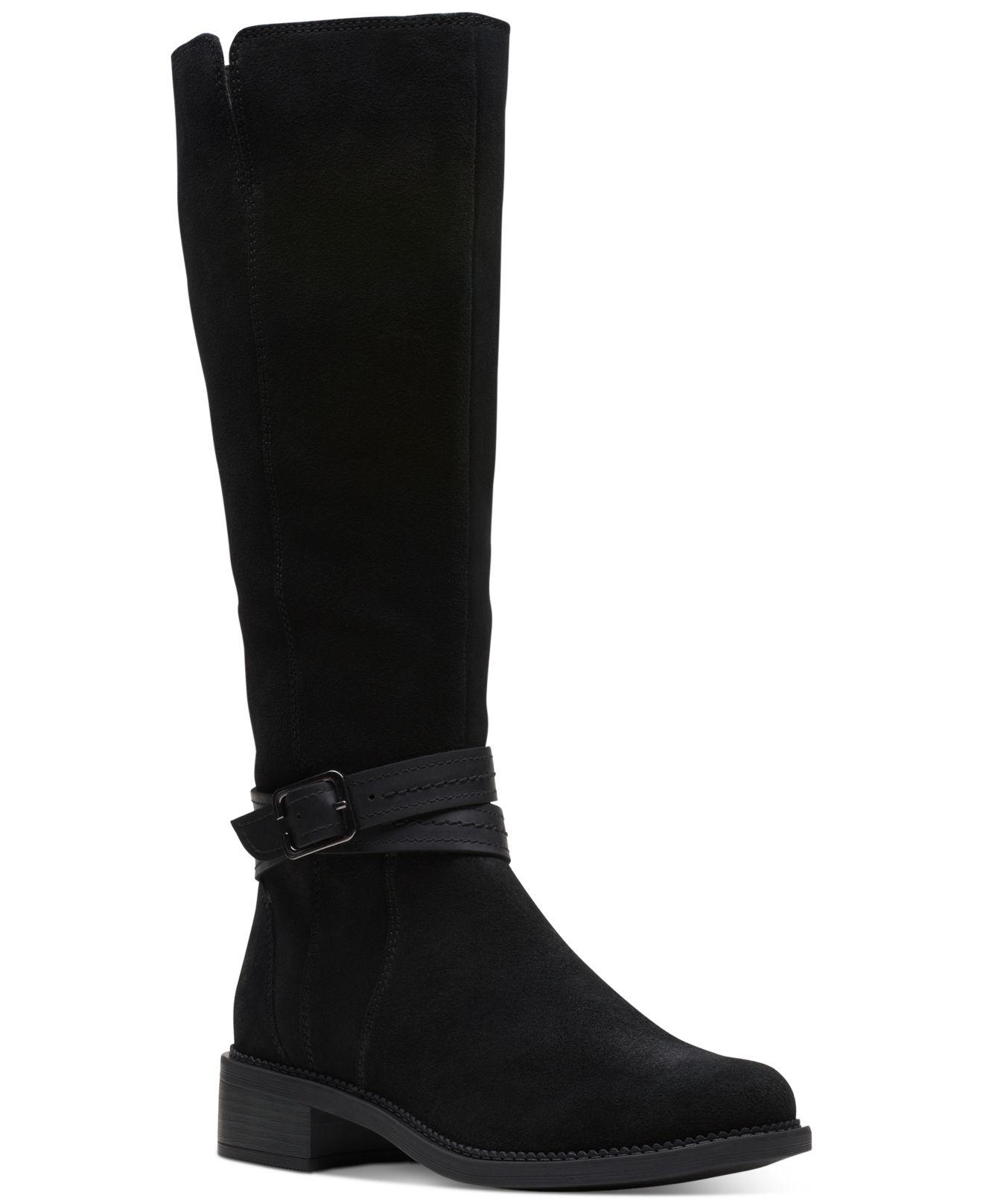 Clarks Maye Shine Riding Boots in Black Lyst Canada