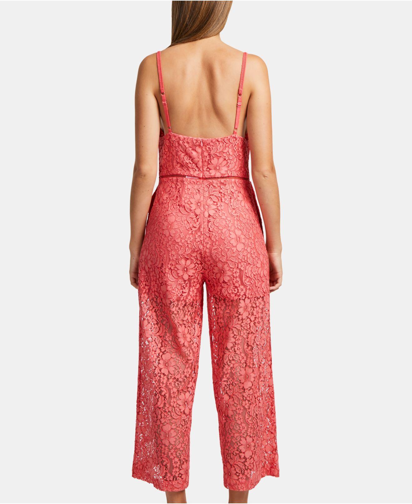 french connection pink jumpsuit