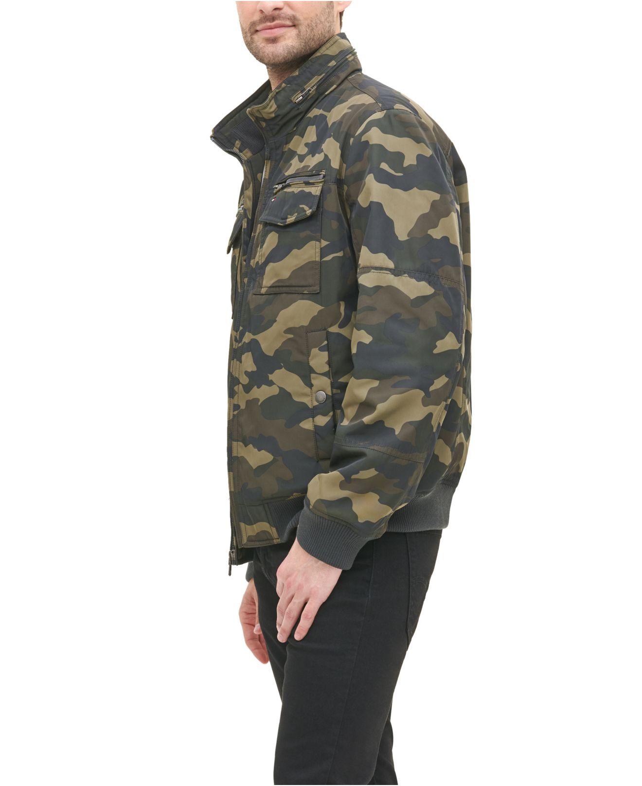 Tommy Hilfiger Synthetic Fourpocket Filled Performance Bomber Jacket