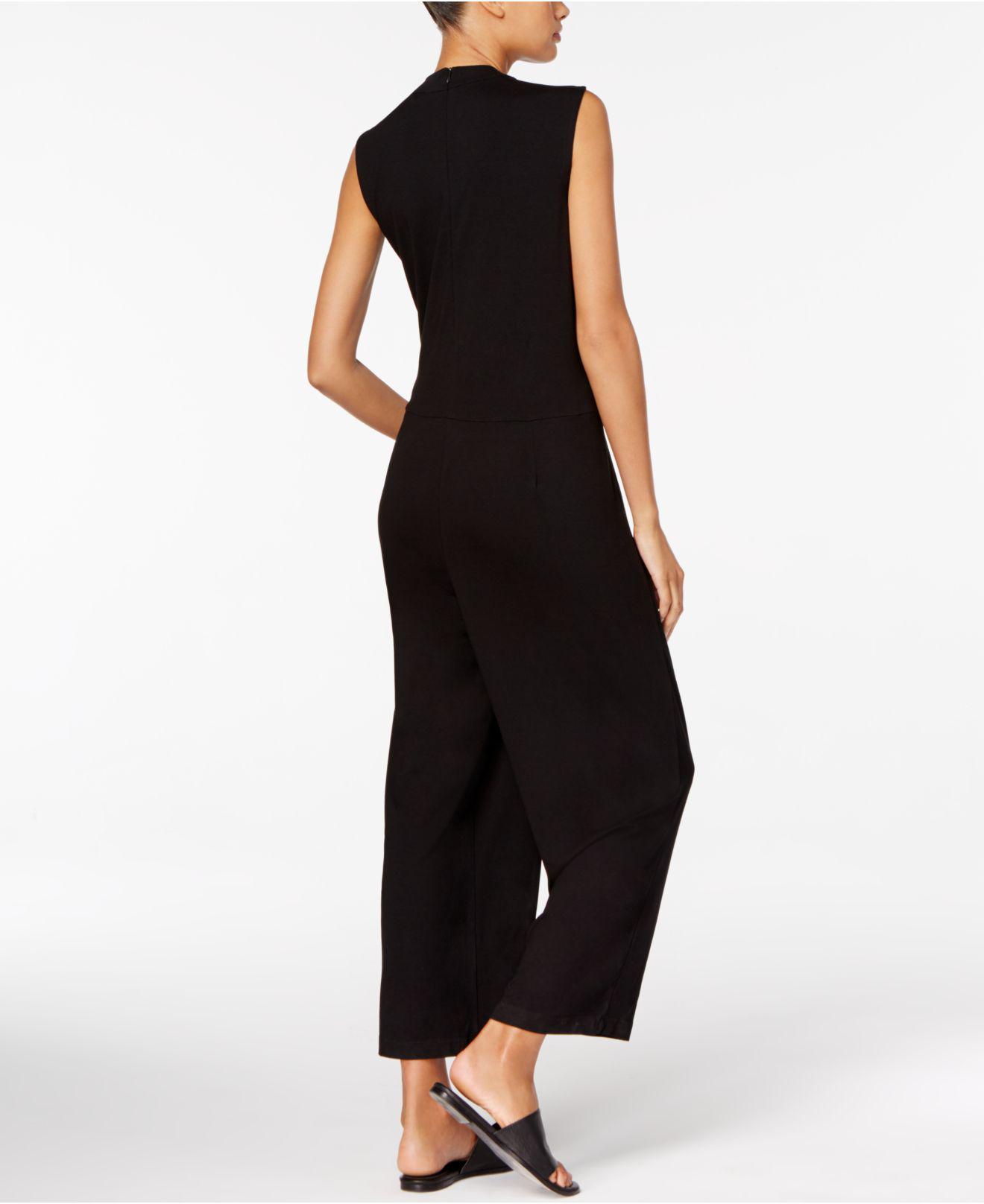 eileen fisher mock neck jumpsuit