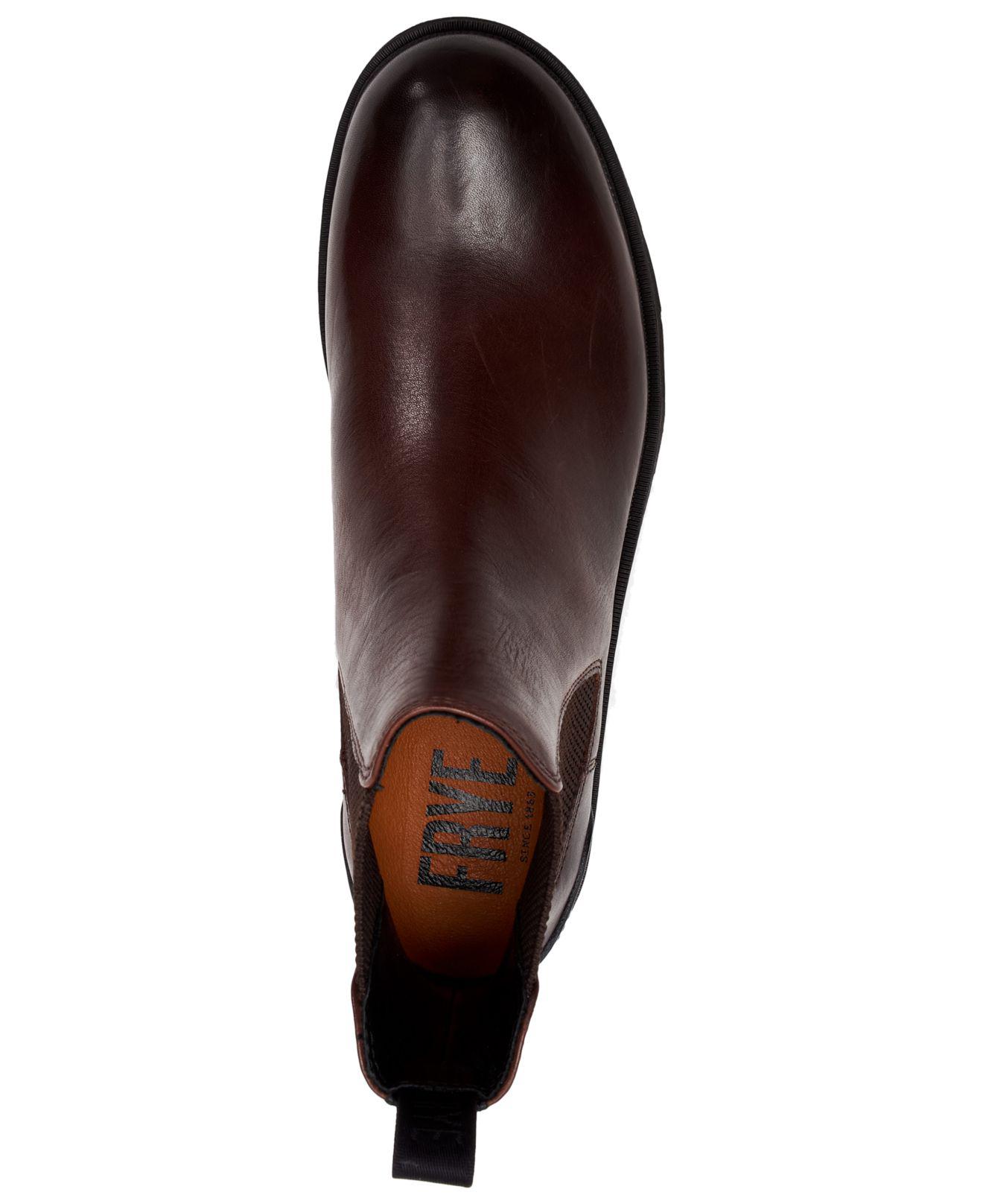 frye men's terra leather chelsea boots