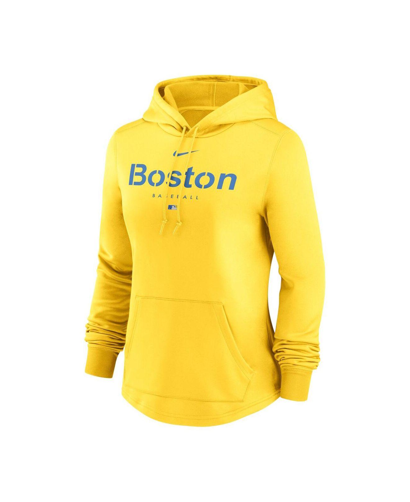 Nike Gold Boston Red Sox City Connect Pregame Performance Pullover Hoodie  in Yellow | Lyst