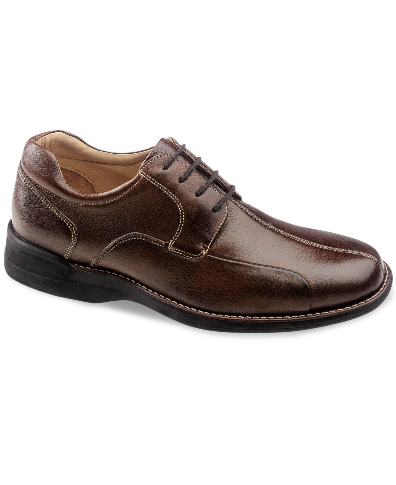 Johnston & Murphy Leather Shoes, Comfort Shuler Bike Toe Oxfords in ...