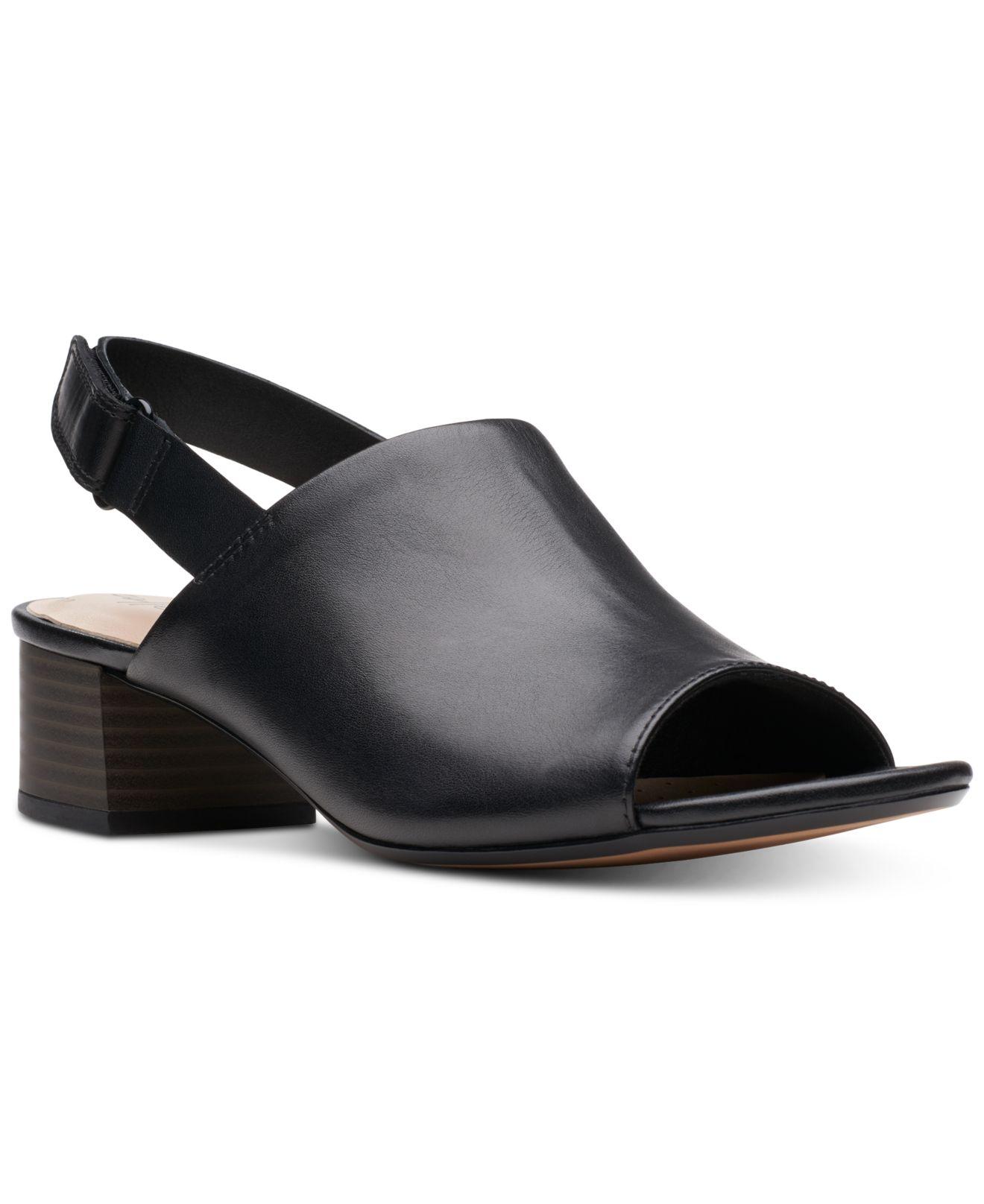 Clarks Elisa Lyndsey Slingback Sandals, Created For Macy's in Black | Lyst