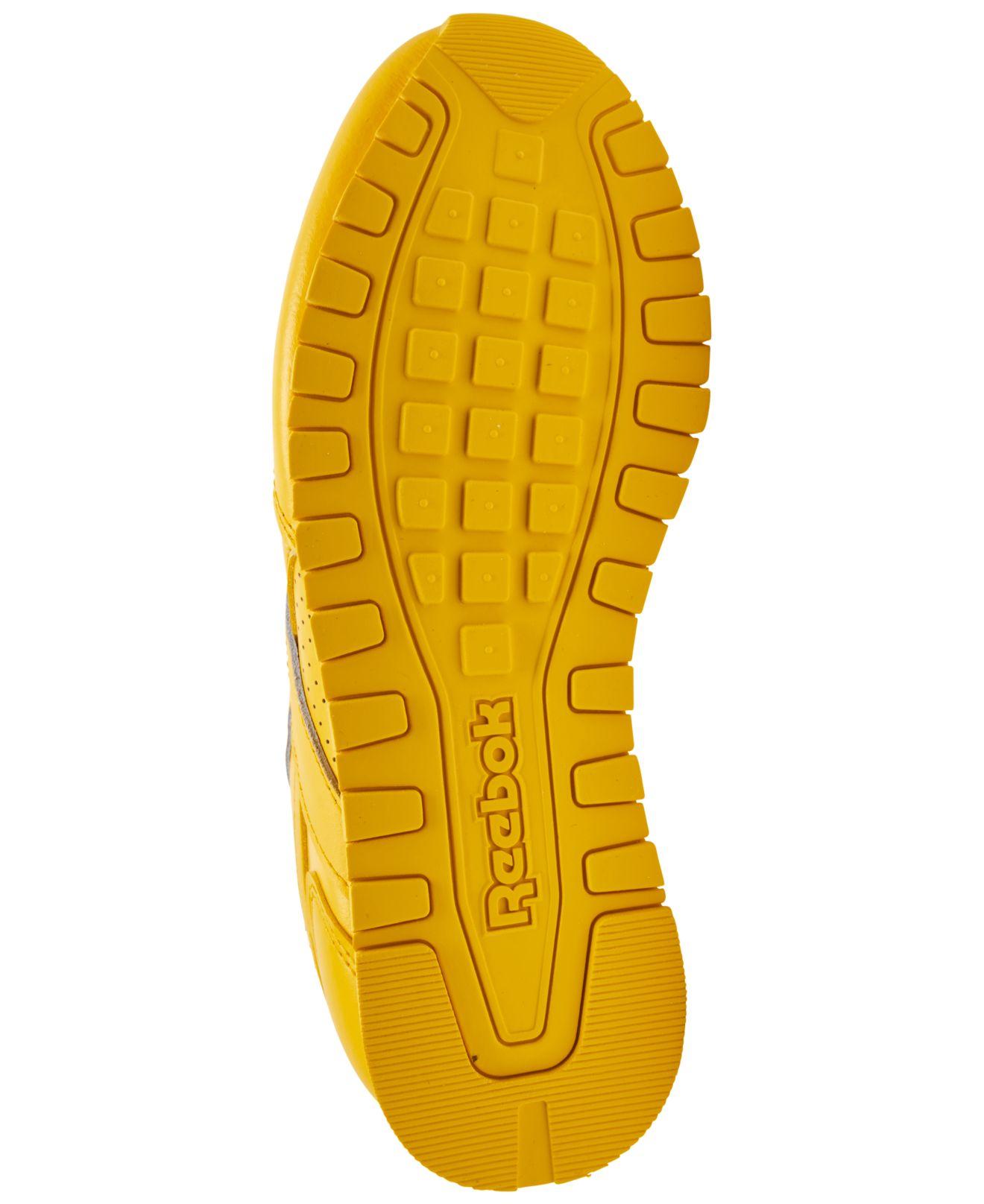 Reebok Classic Harman Run Casual Sneakers From Finish Line in Yellow | Lyst