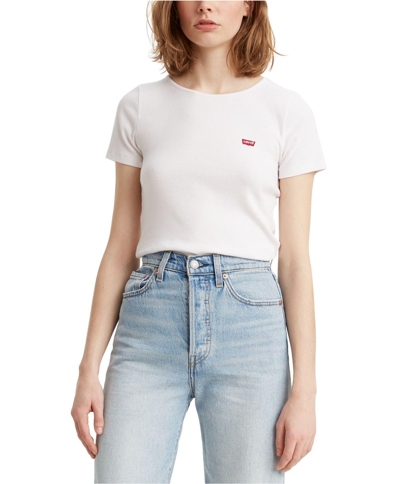 levis logo t shirt white