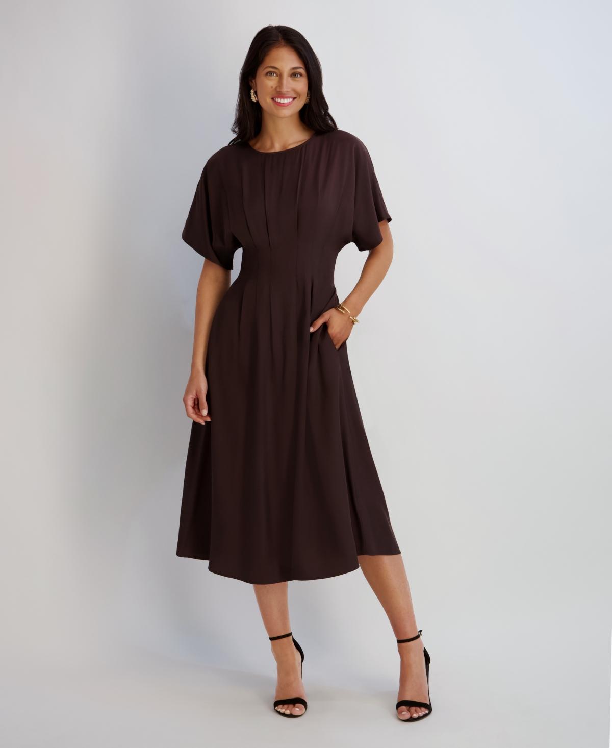 slim fit dress slacks Kenzie Formal Lattice Midi Dress – Oshnow main image 1
