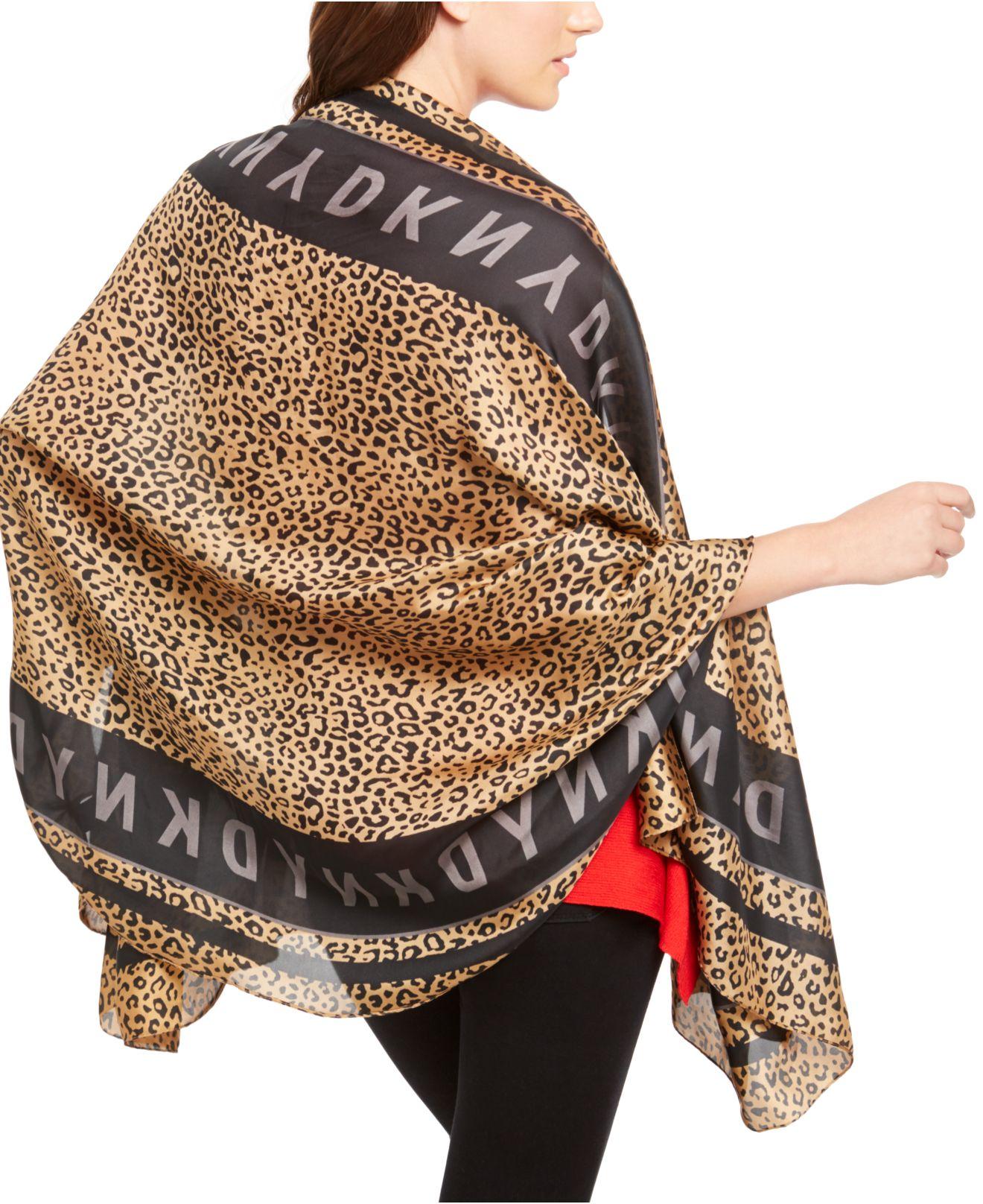 dkny logo scarf