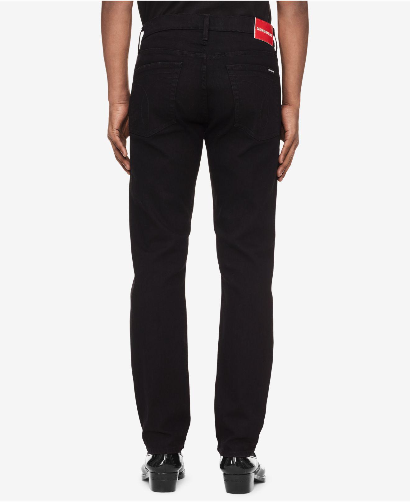 calvin klein red stripe jeans