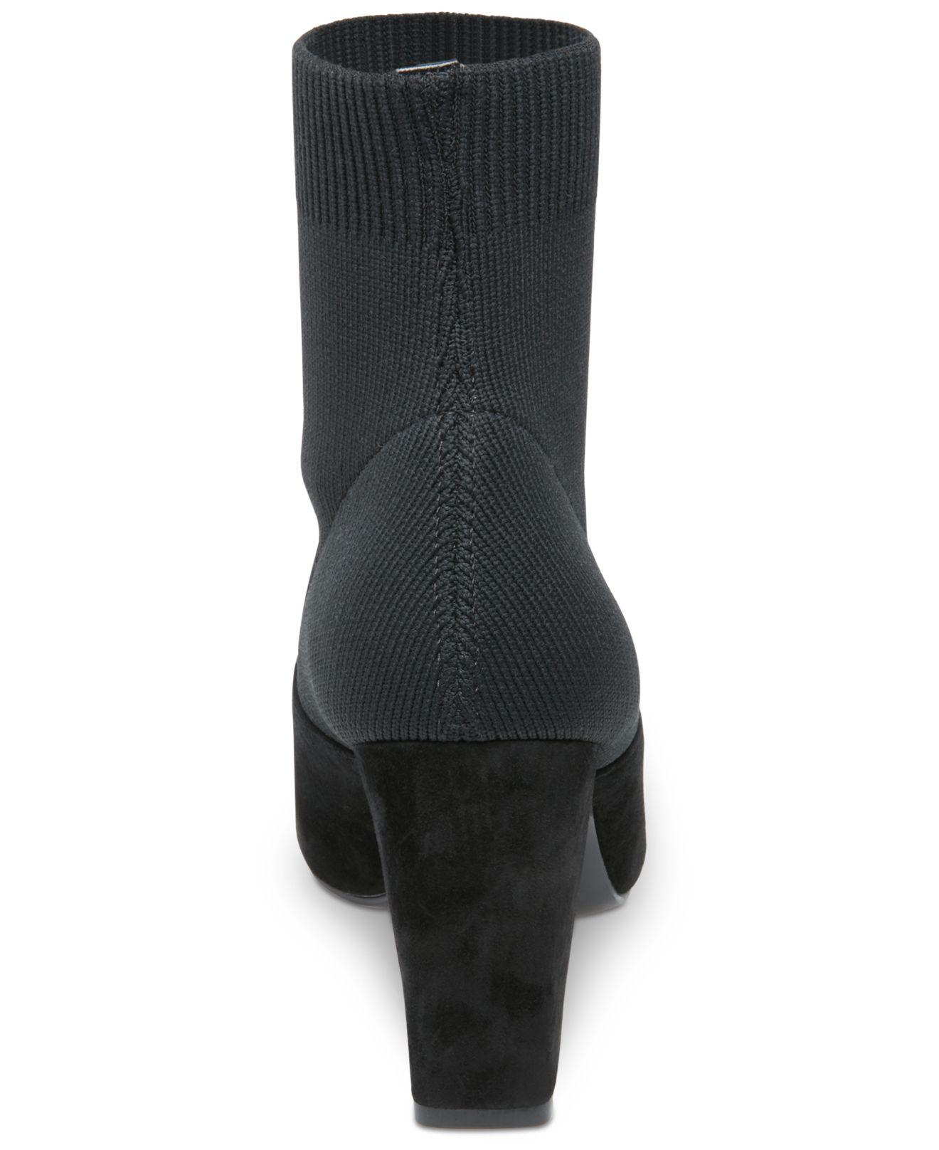 Steve Madden Remy Sock Booties in Black | Lyst