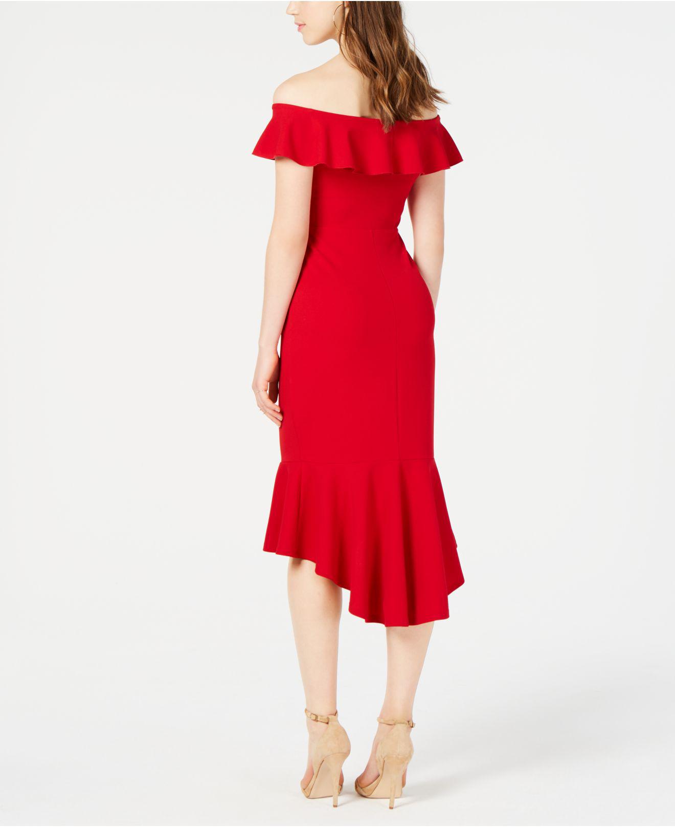 Juniors off top the shoulder dress