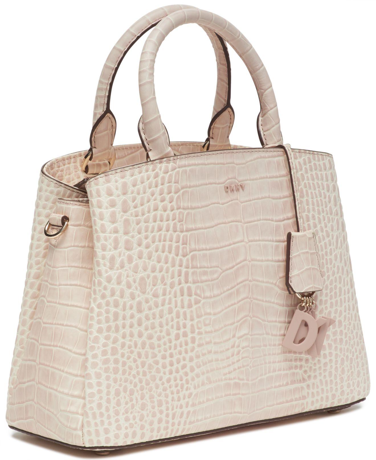 Dkny crocodile effect leather bag sales