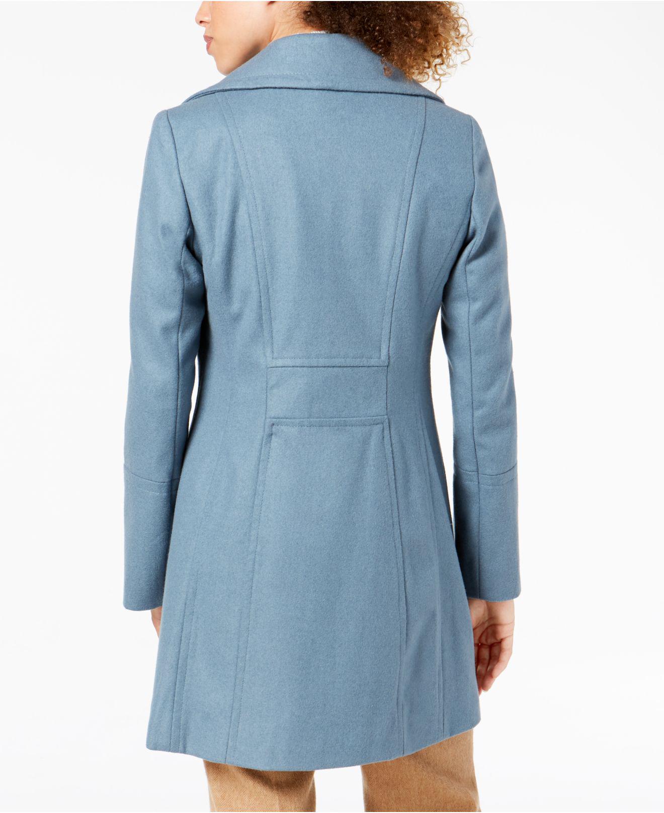light blue peacoat