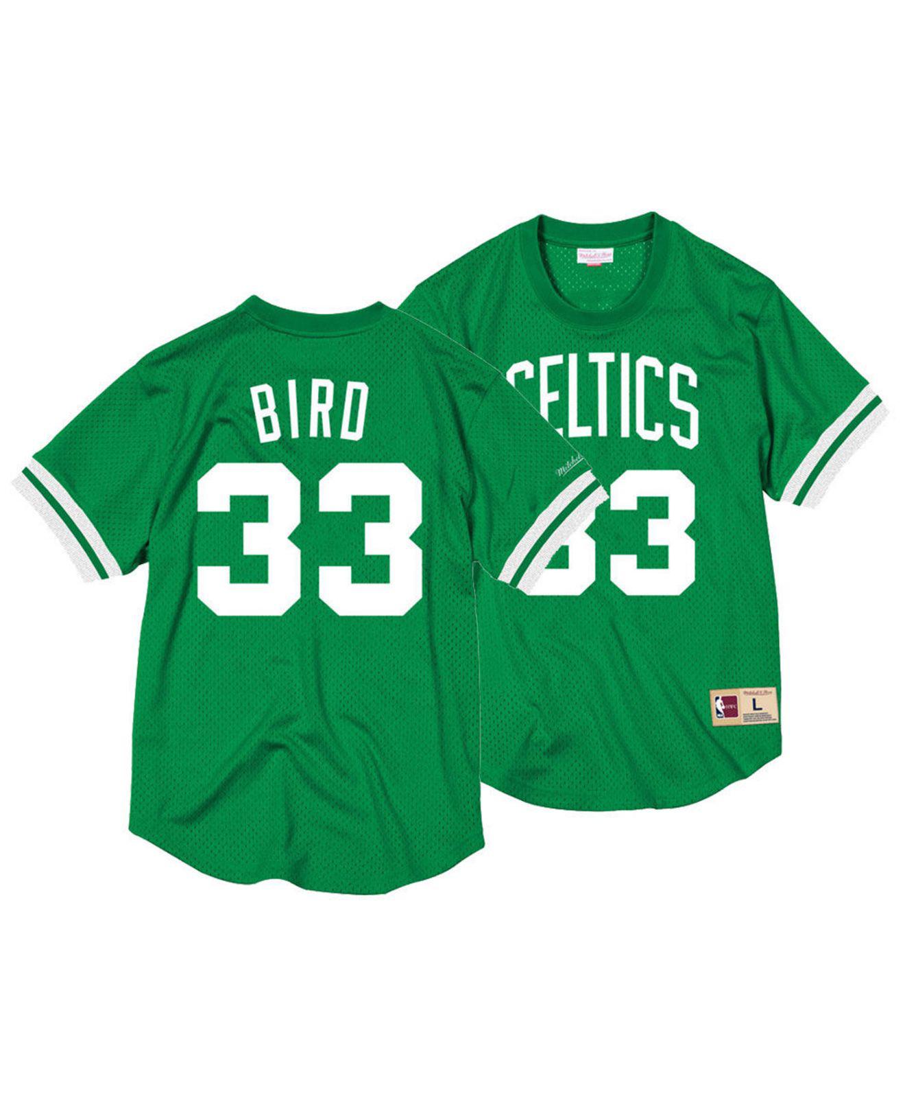 Mitchell & Ness Synthetic Larry Bird Boston Celtics Name And Number ...