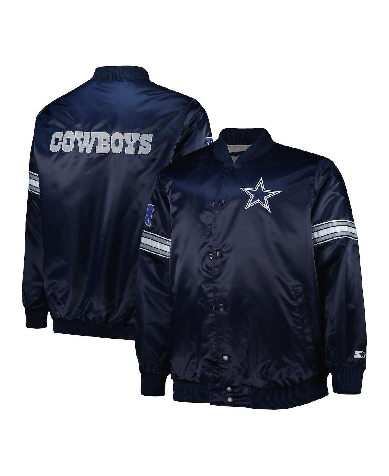 Men's G-III Sports by Carl Banks Navy/Silver Dallas Cowboys Extreme Red Zone Full-Snap Jacket Size: Large