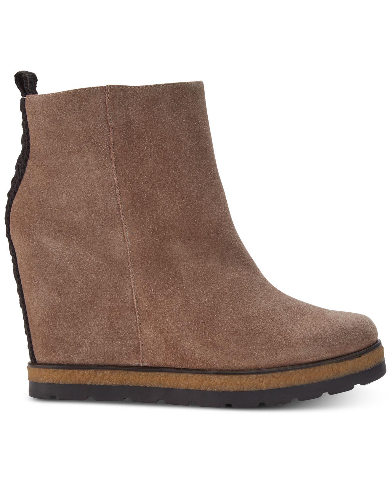 dkny wedge booties