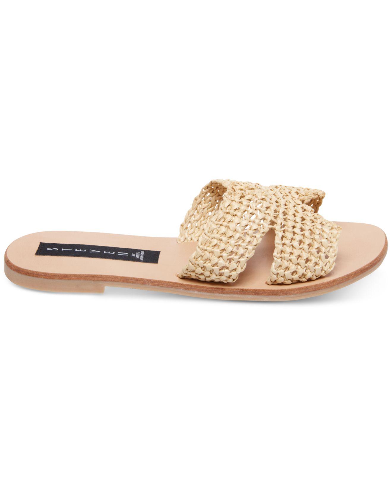 steve madden greece sandals natural