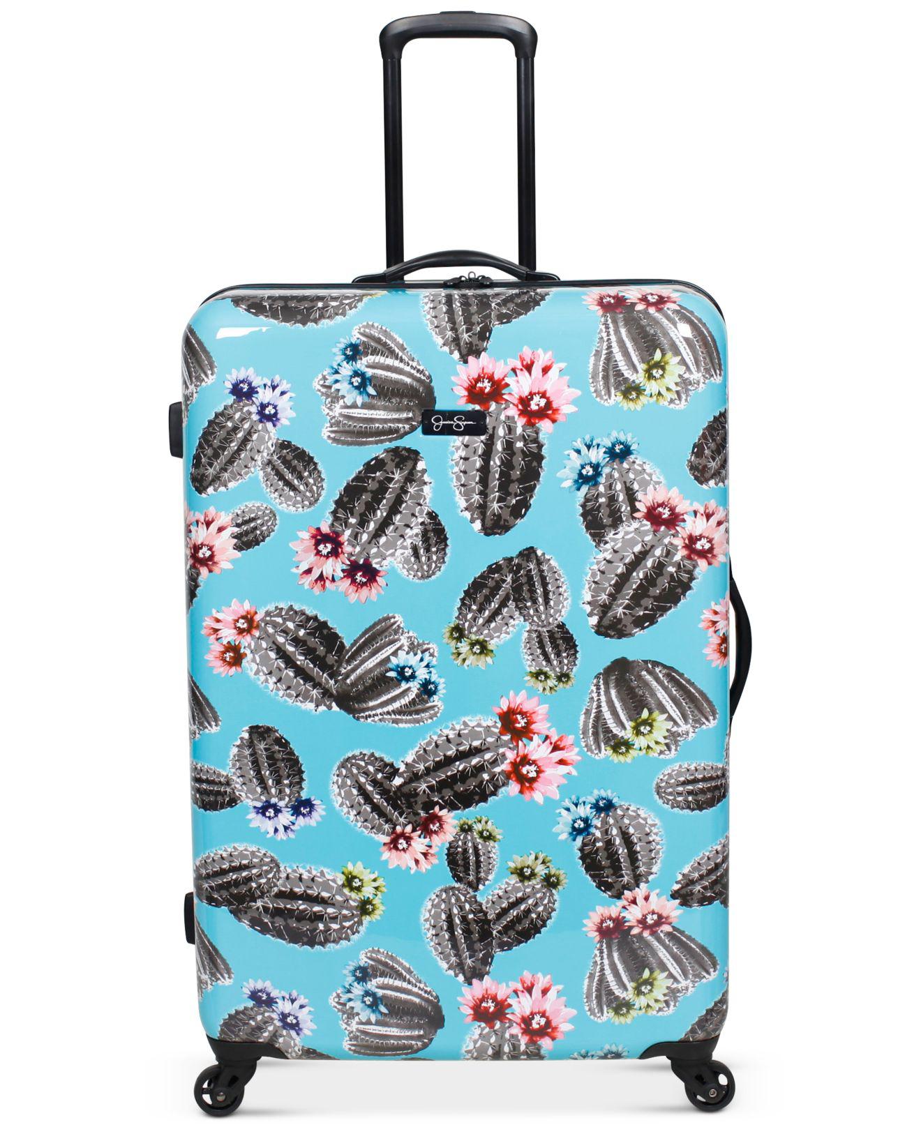 Jessica Simpson Cactus Printed 29" Hardside Spinner Suitcase in Blue | Lyst