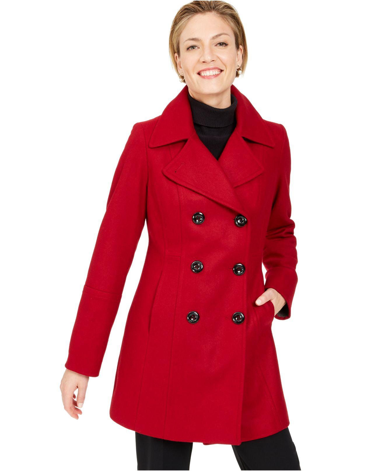 macys petite peacoat