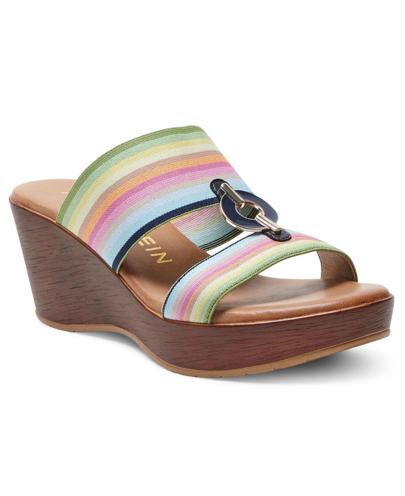 anne klein hadya wedge sandals
