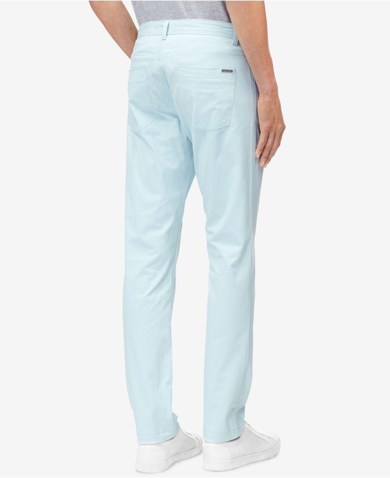 calvin klein slim fit stretch pants