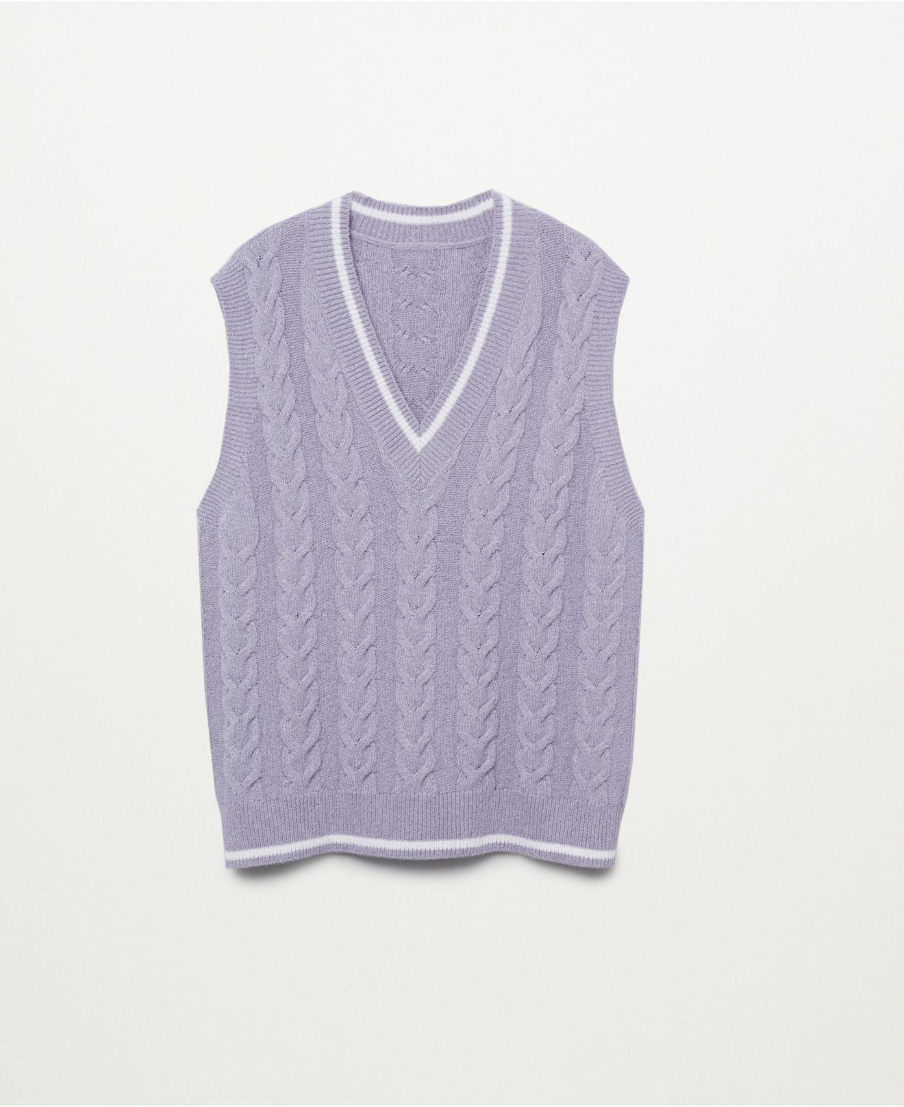 mango knit vest