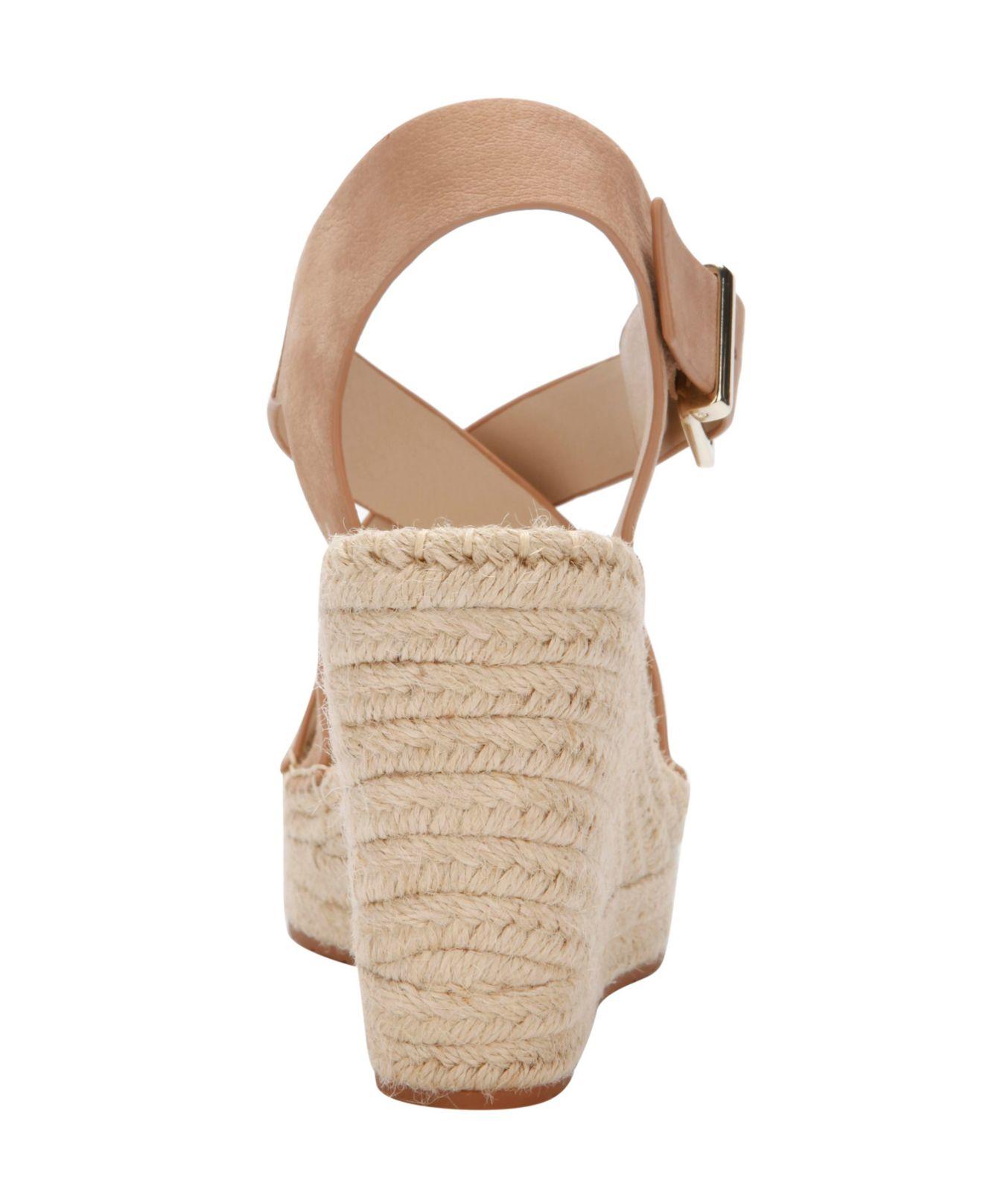 Kenneth Cole Olivia Cross Wedge Sandals 