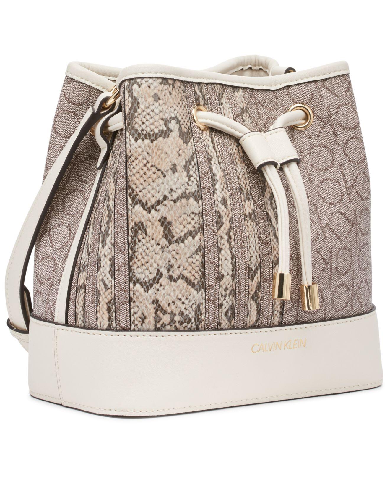 Calvin Klein Gabrianna Mini Bucket Bag | Lyst