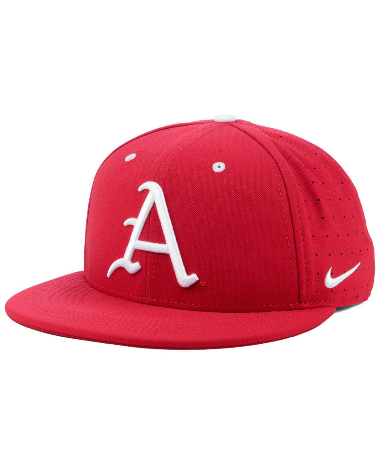Nike Arkansas Razorbacks Aerobill True Fitted Baseball Cap in Red for Men |  Lyst