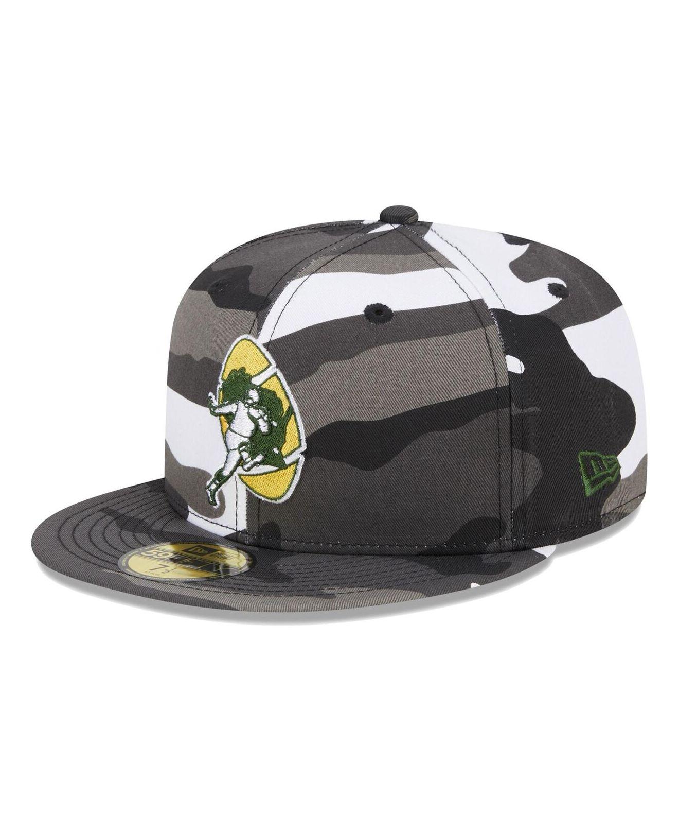 KTZ Green Bay Packers Urban Camo 59fifty Fitted Hat in Black for Men