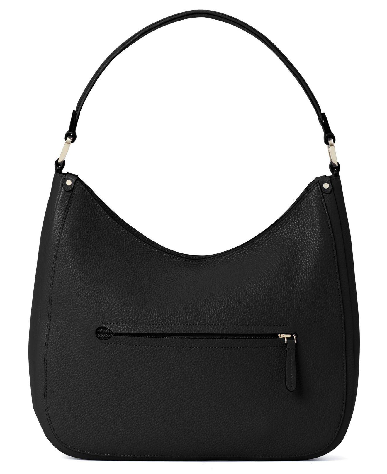 Kate Spade Leather Roulette Large Hobo Bag in Black Lyst