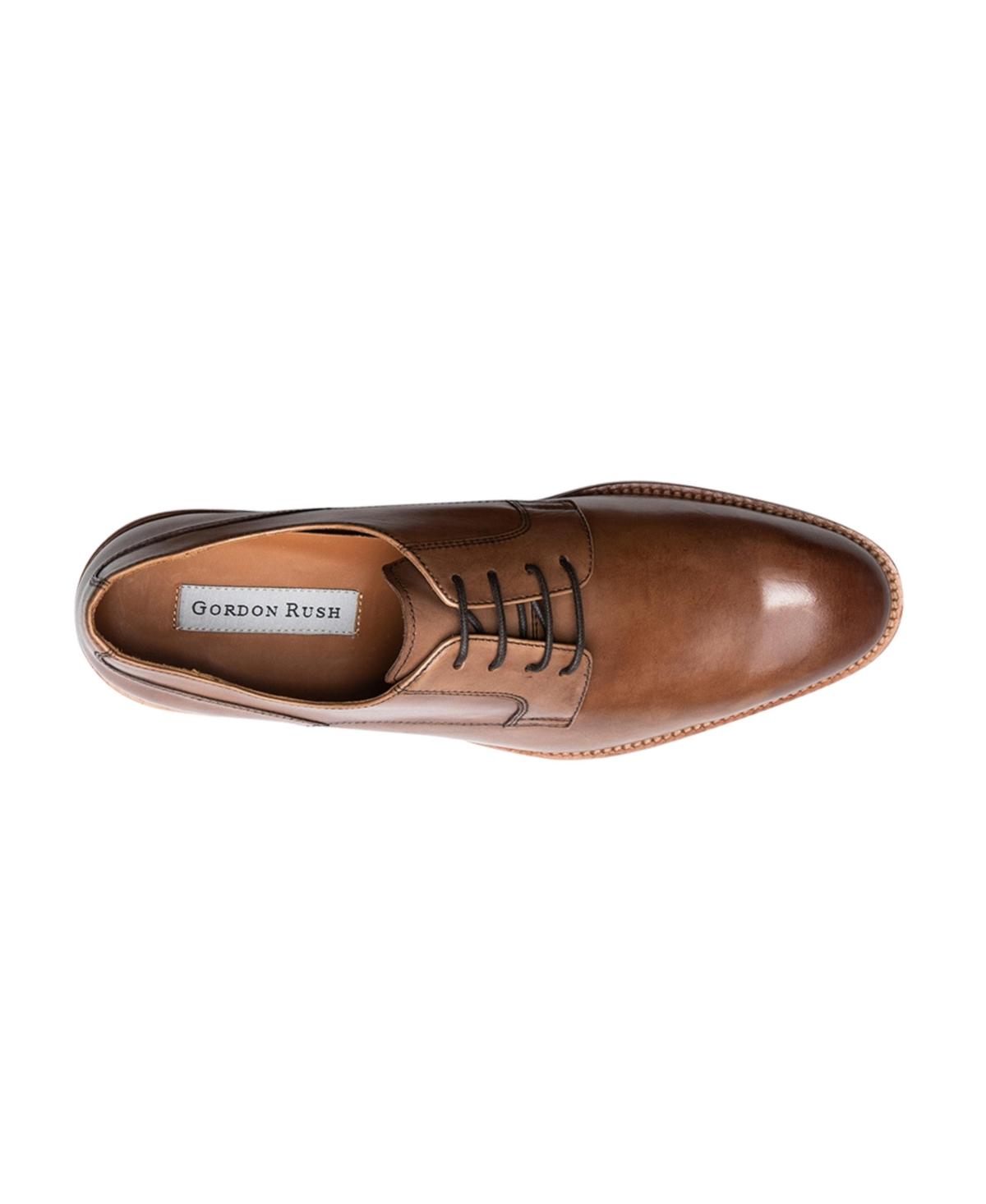 Gordon Rush men\'s tan cap toe lace ups Adams – Gordon Rush main image 2