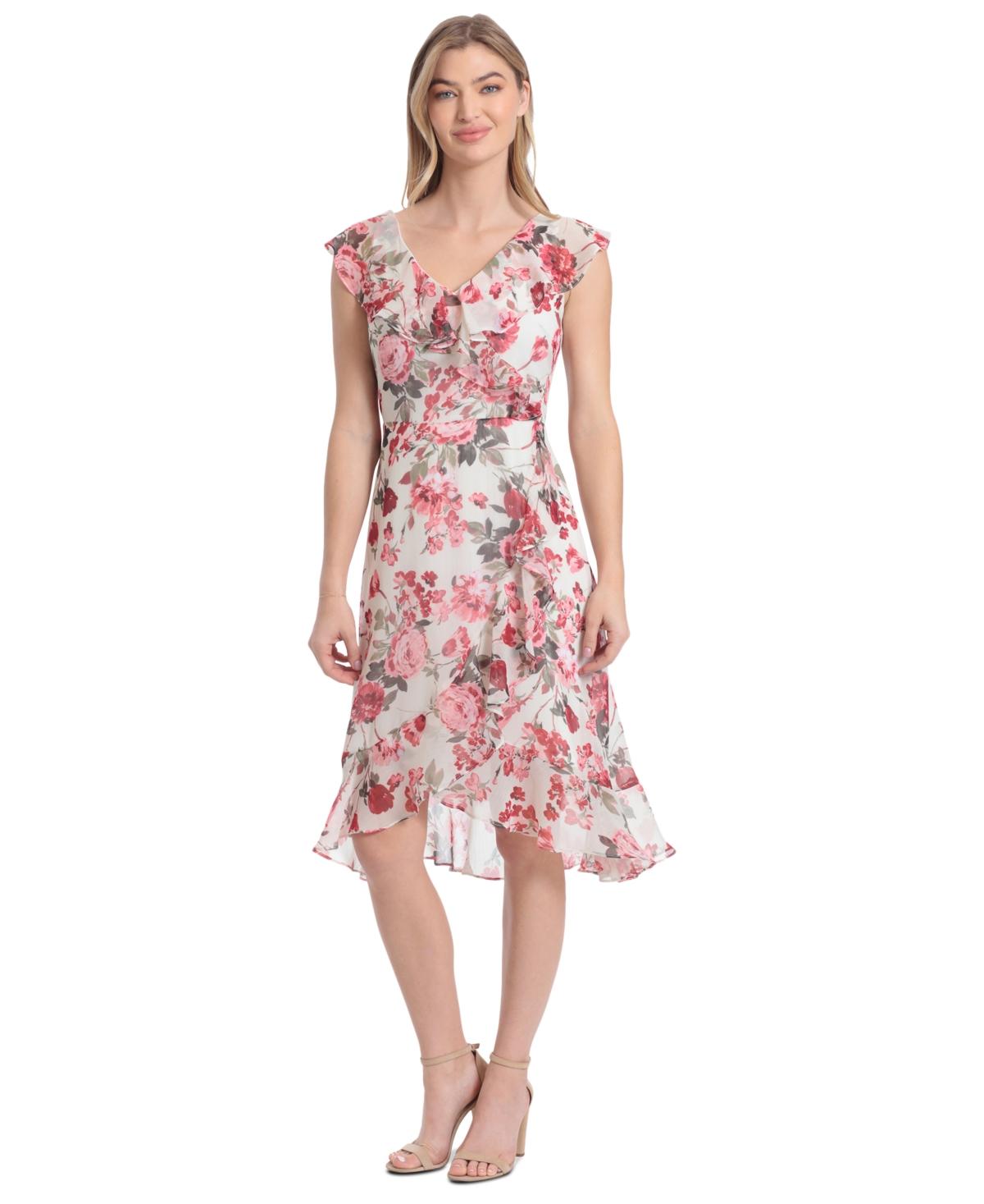 Petite faux wrap dress sales