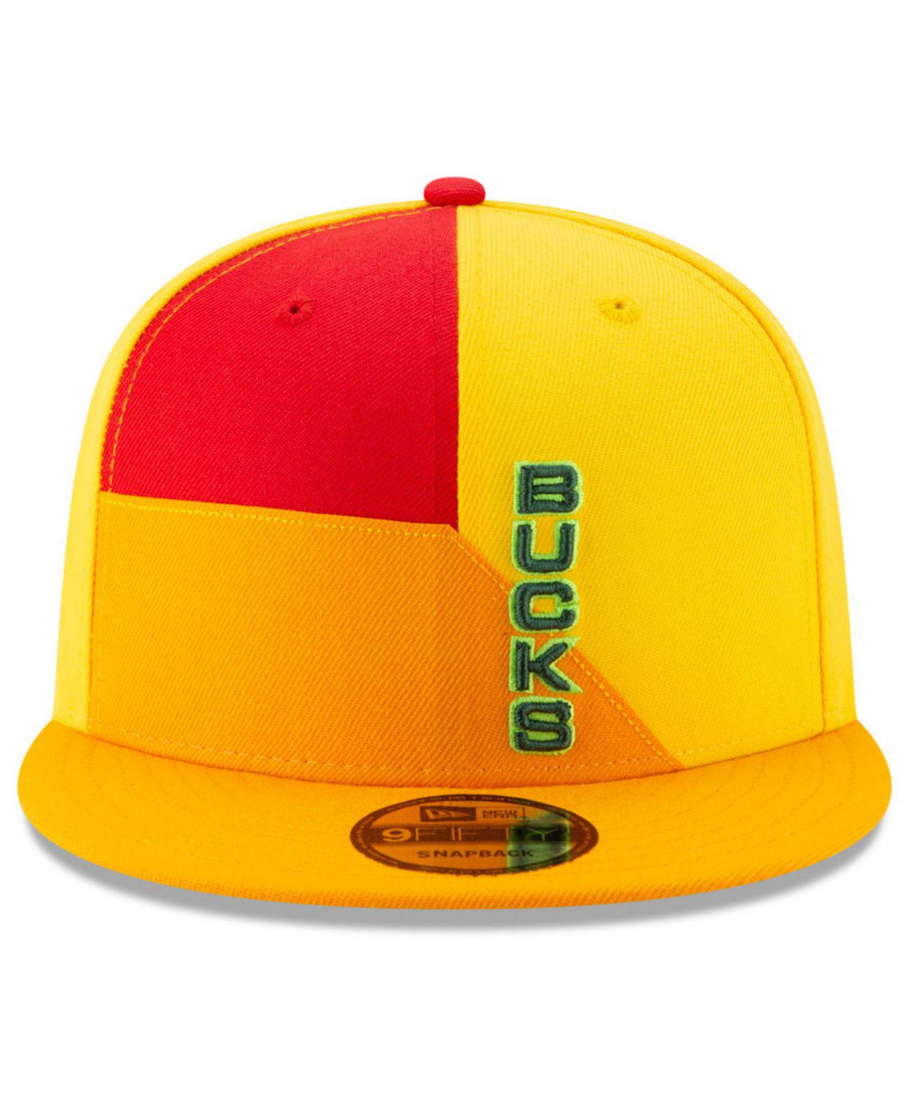 Milwaukee bucks yellow hat Outlet