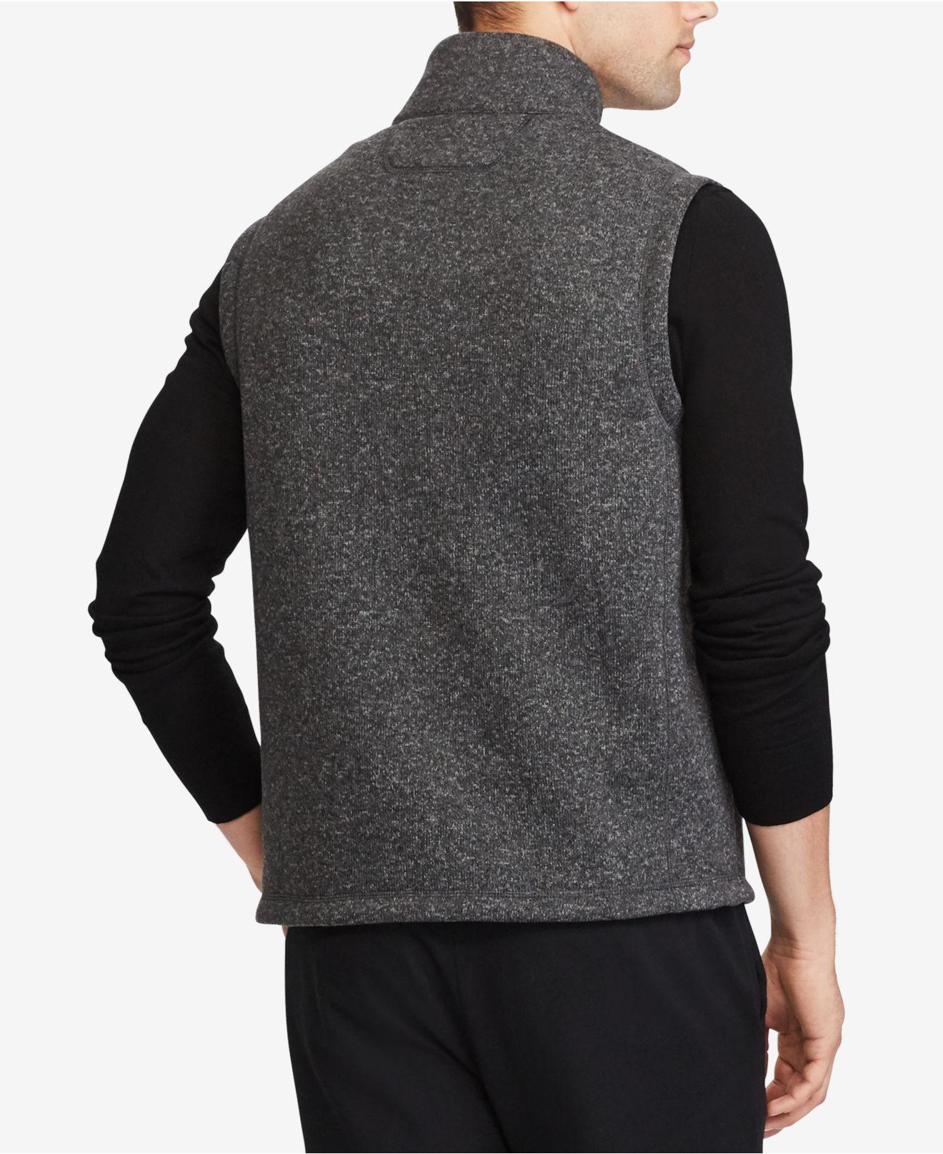 Download Polo Ralph Lauren Men's Fleece Mock-neck Vest for Men - Lyst