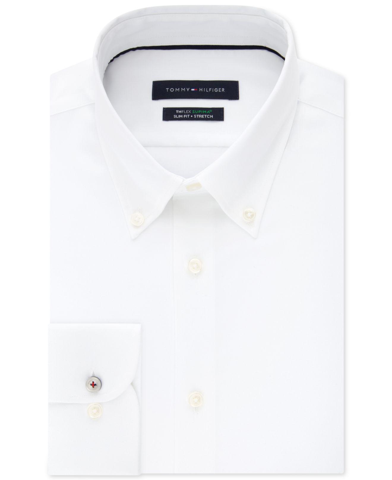 tommy hilfiger white formal shirt