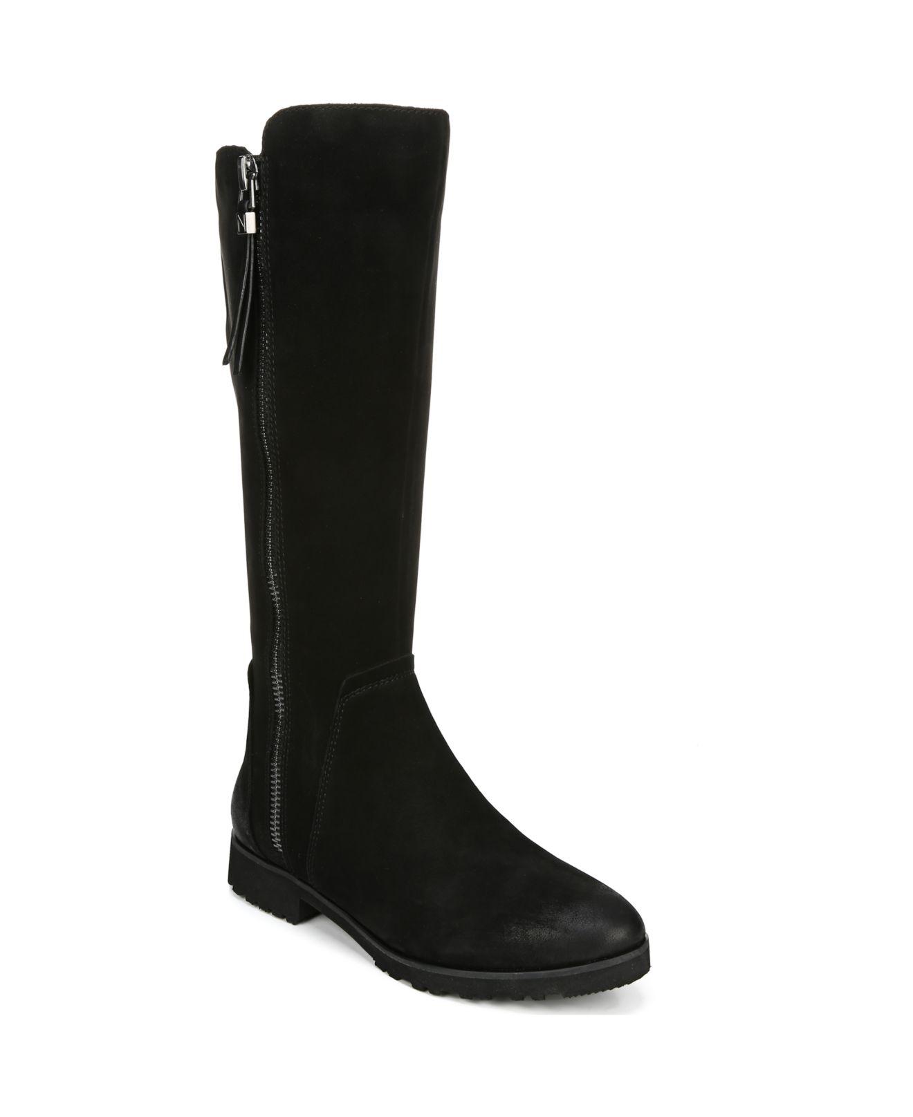 Dr 7.5 Medium//Wide Shaft US Black Smooth Scholls Shoes Womens Baker Calf Knee High Boot