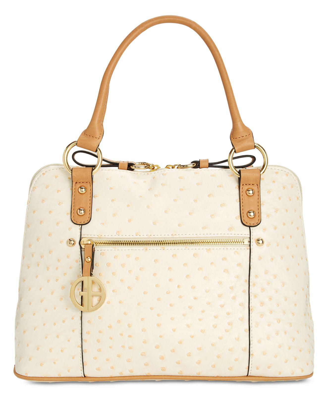 giani bernini ostrich purse