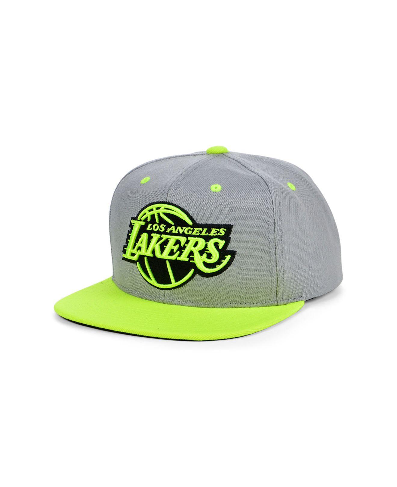 Men's Los Angeles Lakers Mitchell & Ness Gray Hardwood Classics 35th  Anniversary Snapback Hat