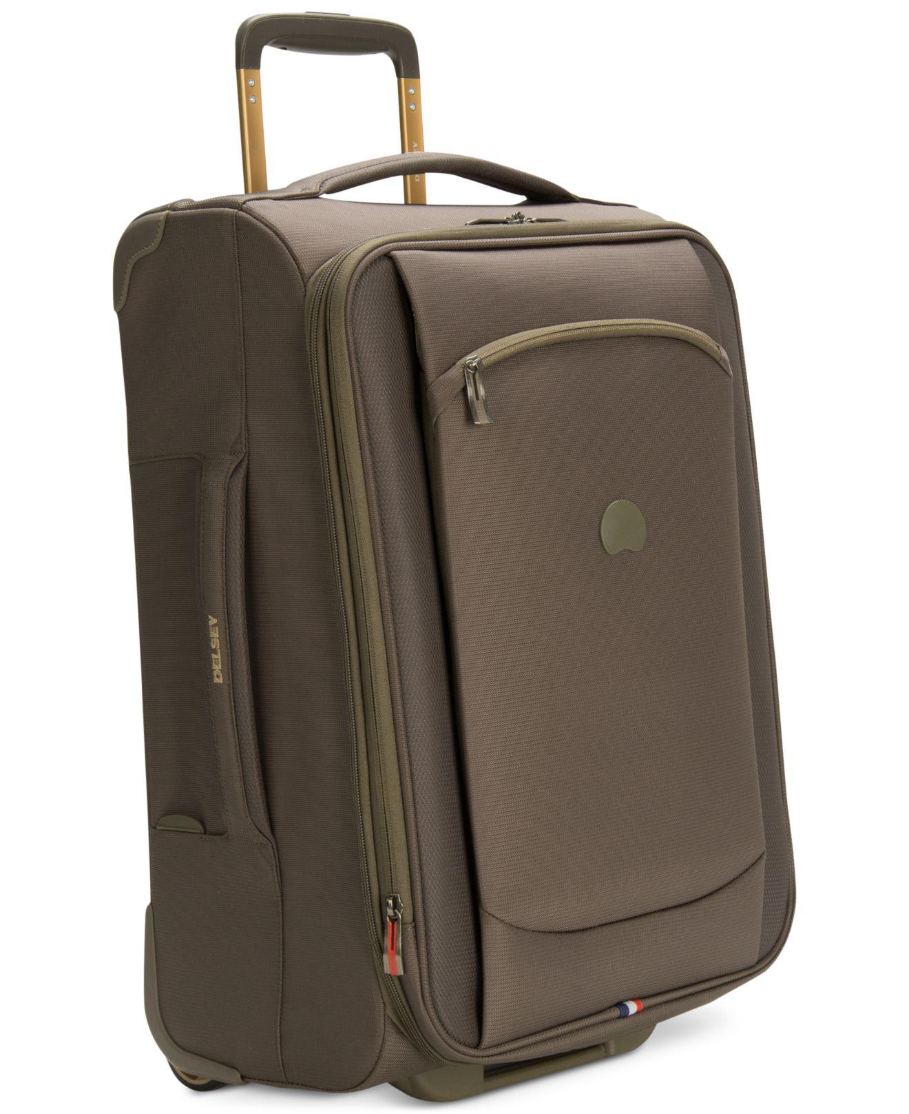 Delsey Hyperlite 2.0 20" Expandable Carryon Rolling Suitcase in Olive
