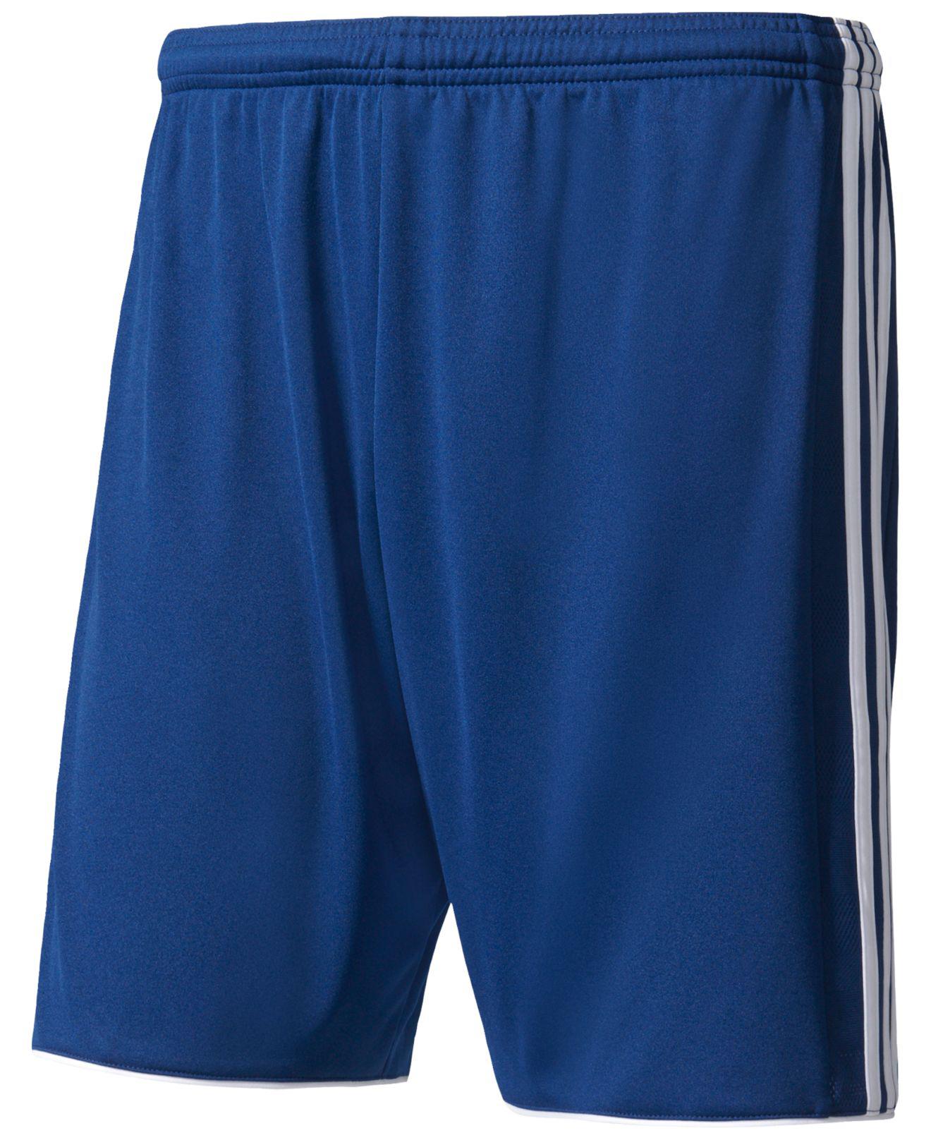 navy blue adidas soccer shorts