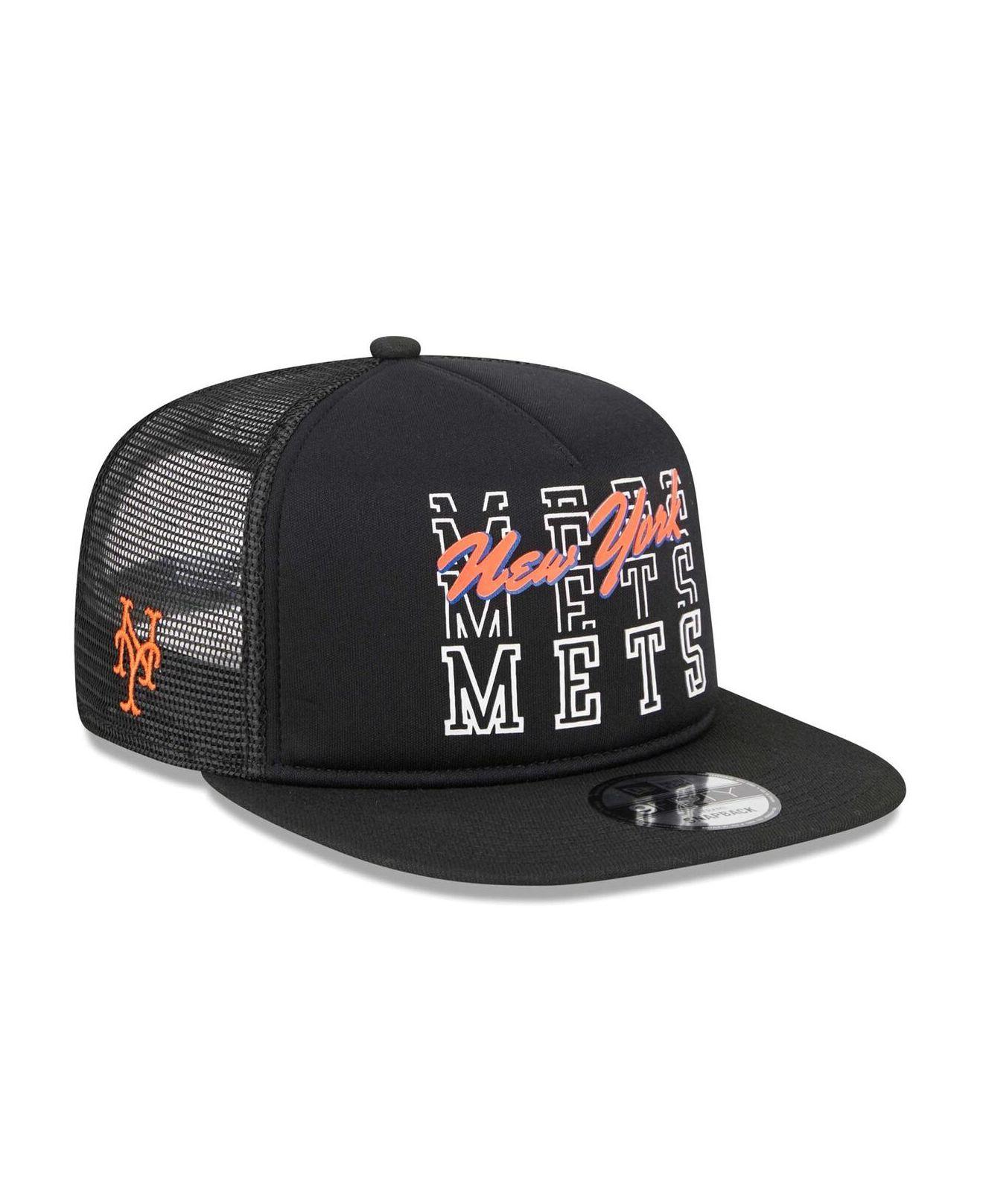 Atlanta Braves New Era Vacay Trucker 9FIFTY Snapback Hat - White/Black