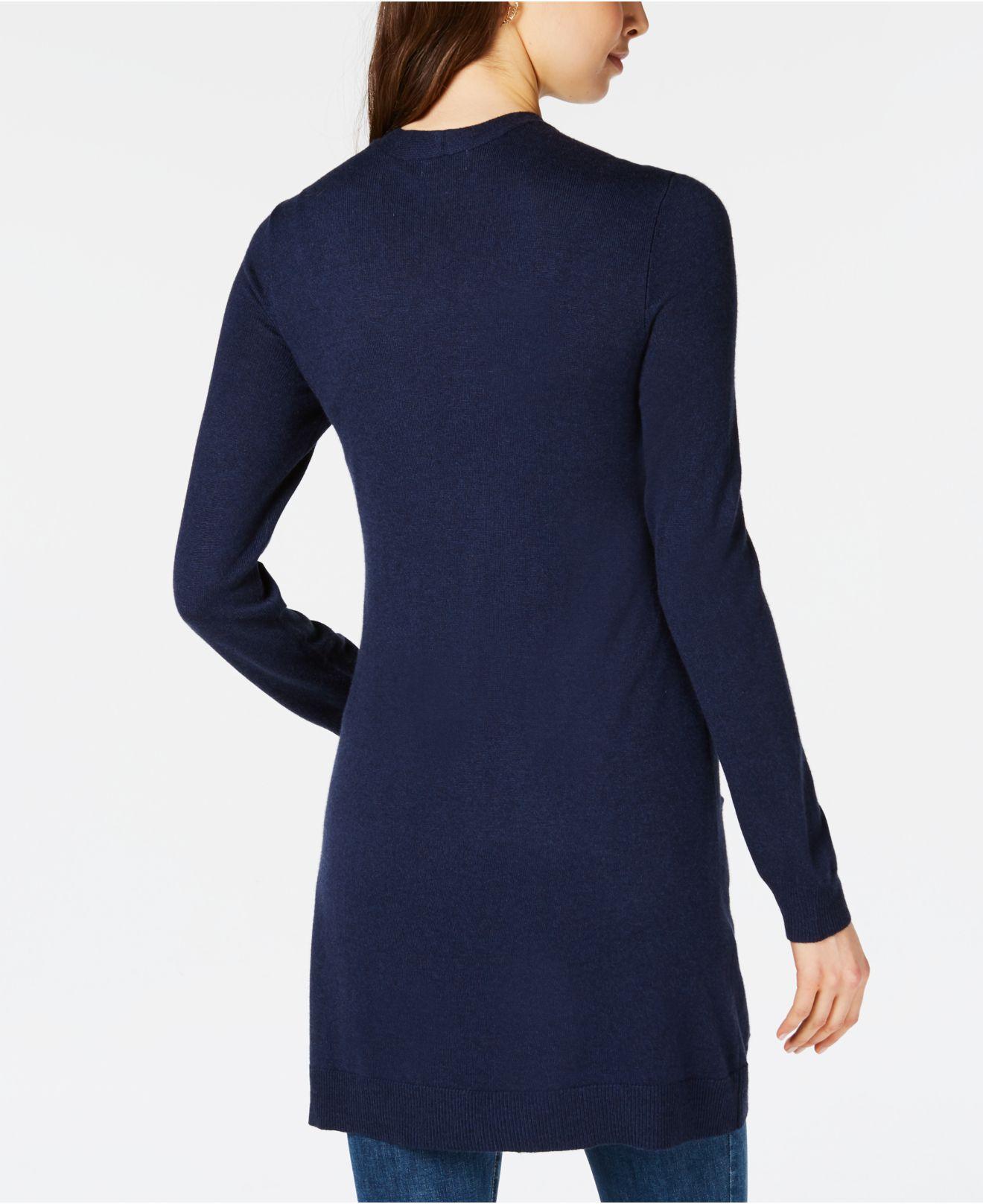 MSRP $25 Maison Jules Long Open-Front Jersey Cardigan Sweater Size Medium