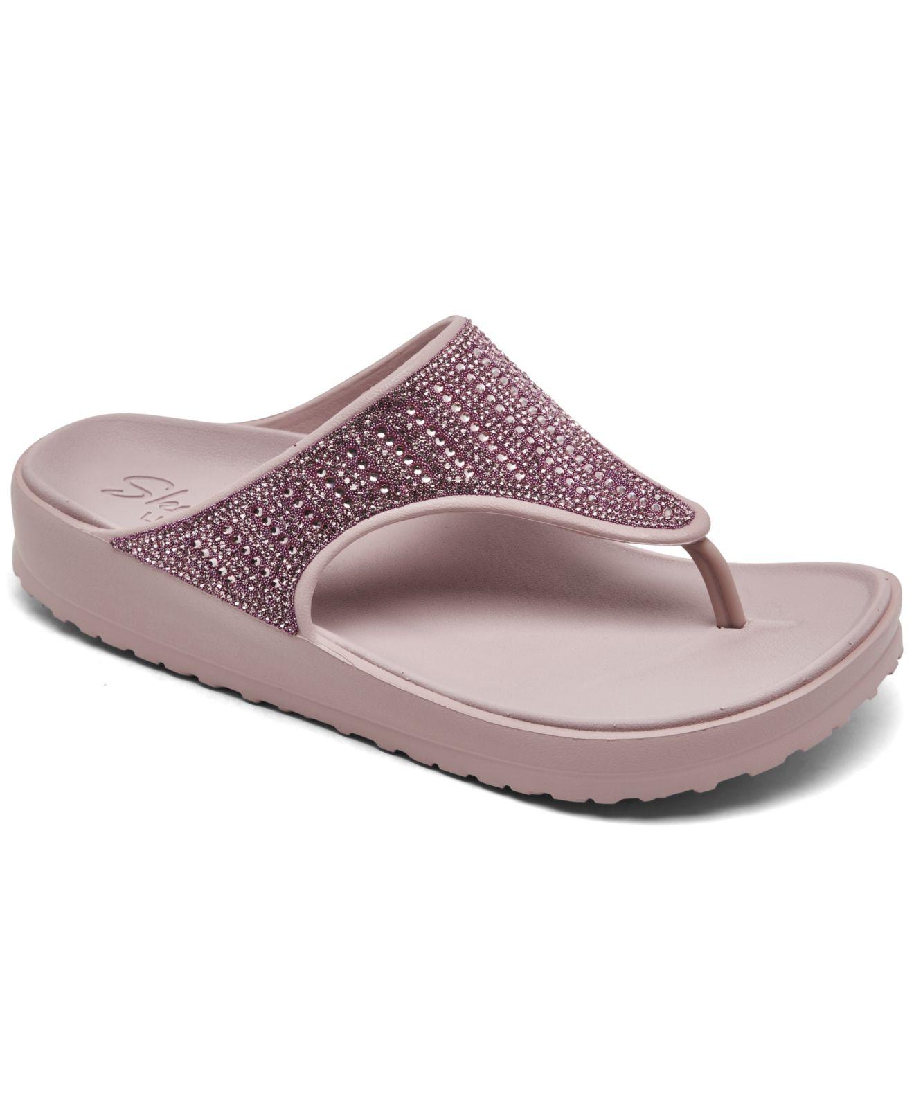 Skechers Foamies- Cali Breeze 2.0 - Glimmer Love Flip-flop Thong Sandals  From Finish Line in Pink | Lyst