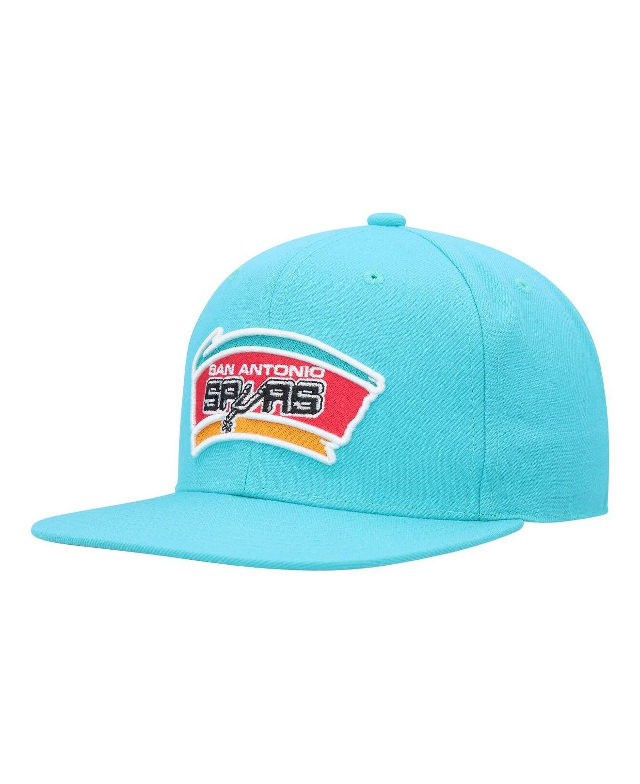 Mitchell & Ness Teal Charlotte Hornets Hardwood Classics MVP Team Ground 2.0 Fitted Hat
