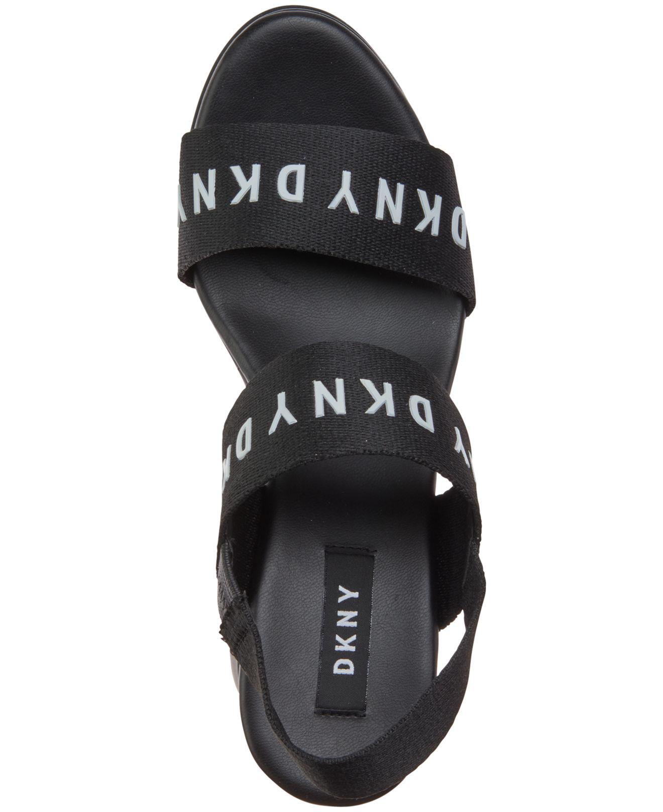 dkny cati slingback wedge sandals