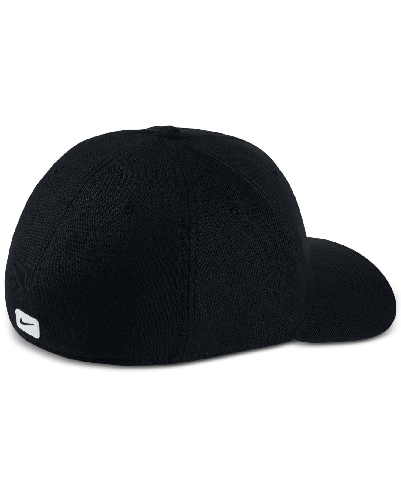 Nike Synthetic Sportswear Dri-fit Stretch Fit Hat in Black for Men - Lyst