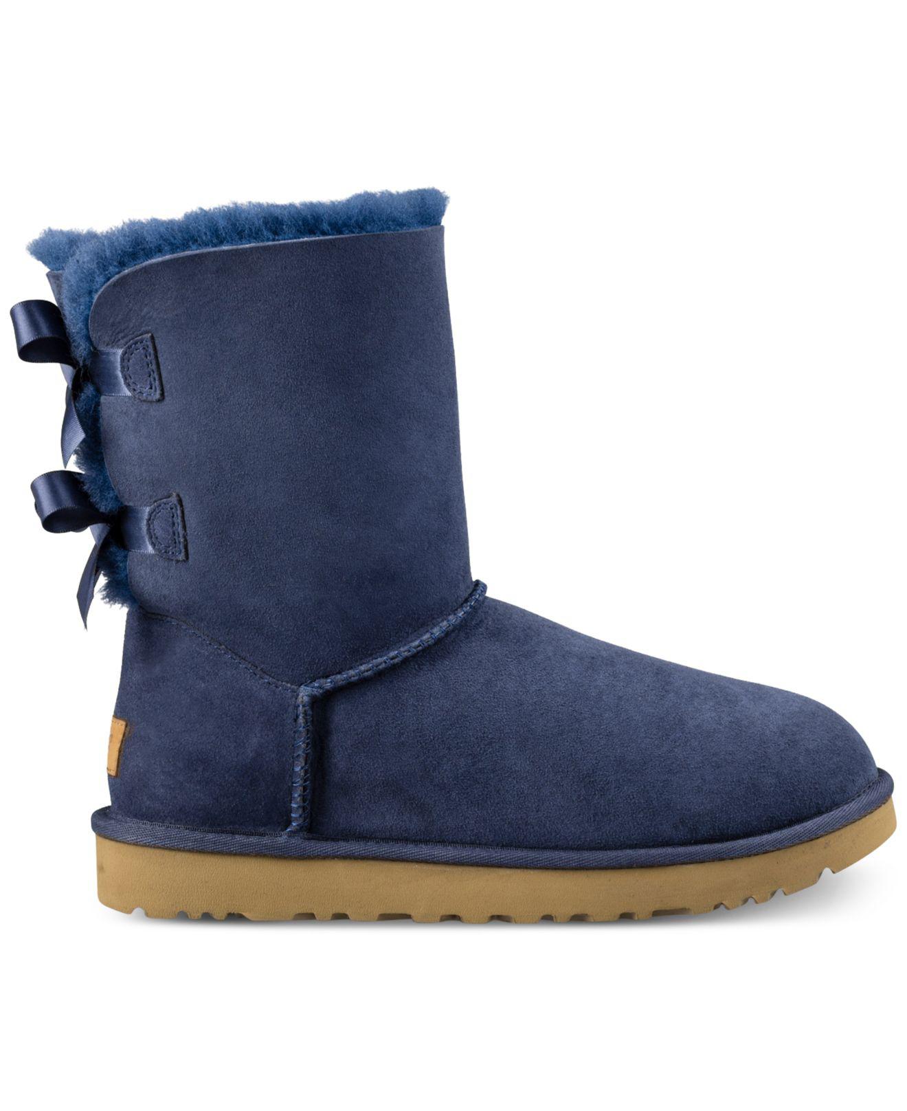 ugg bailey bow navy blue