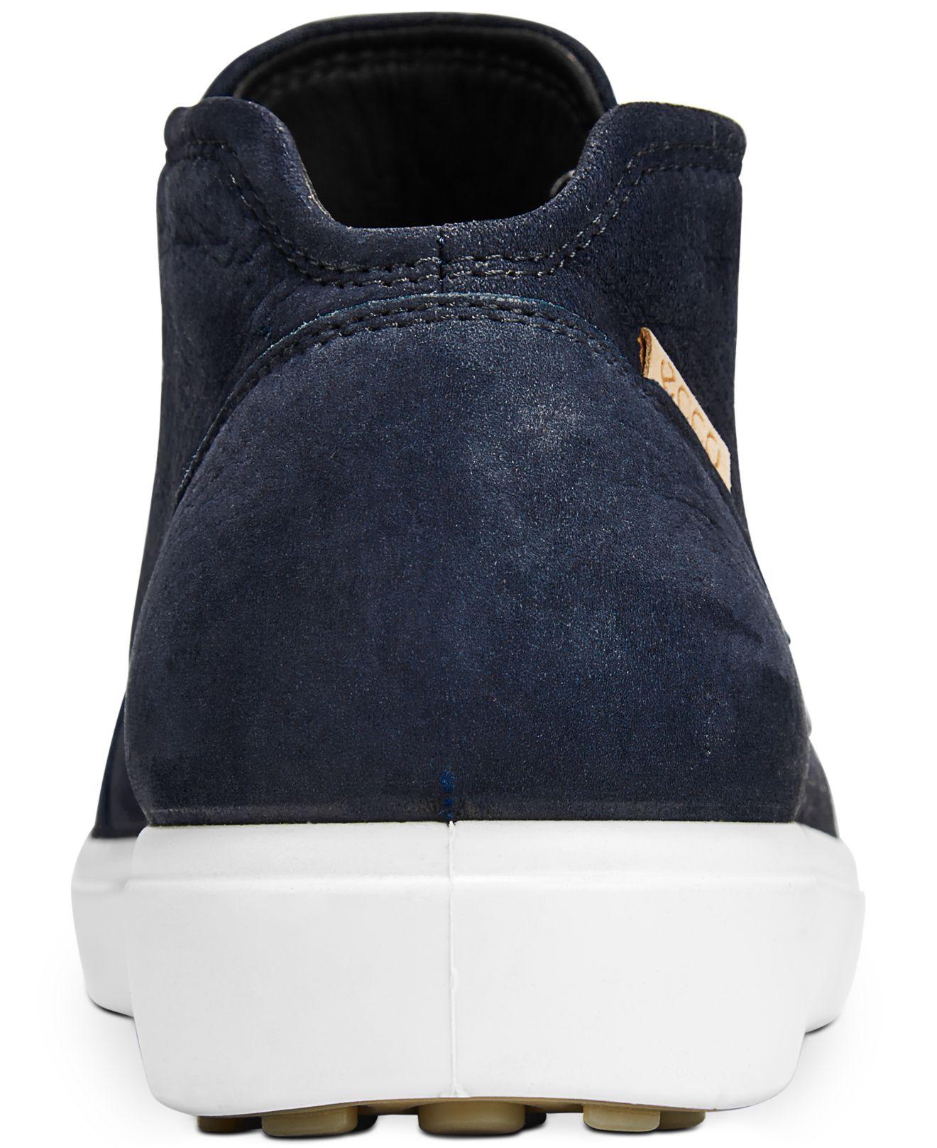 Ecco Leather Soft 7 Low Booties in Night Sky Navy (Blue) - Lyst